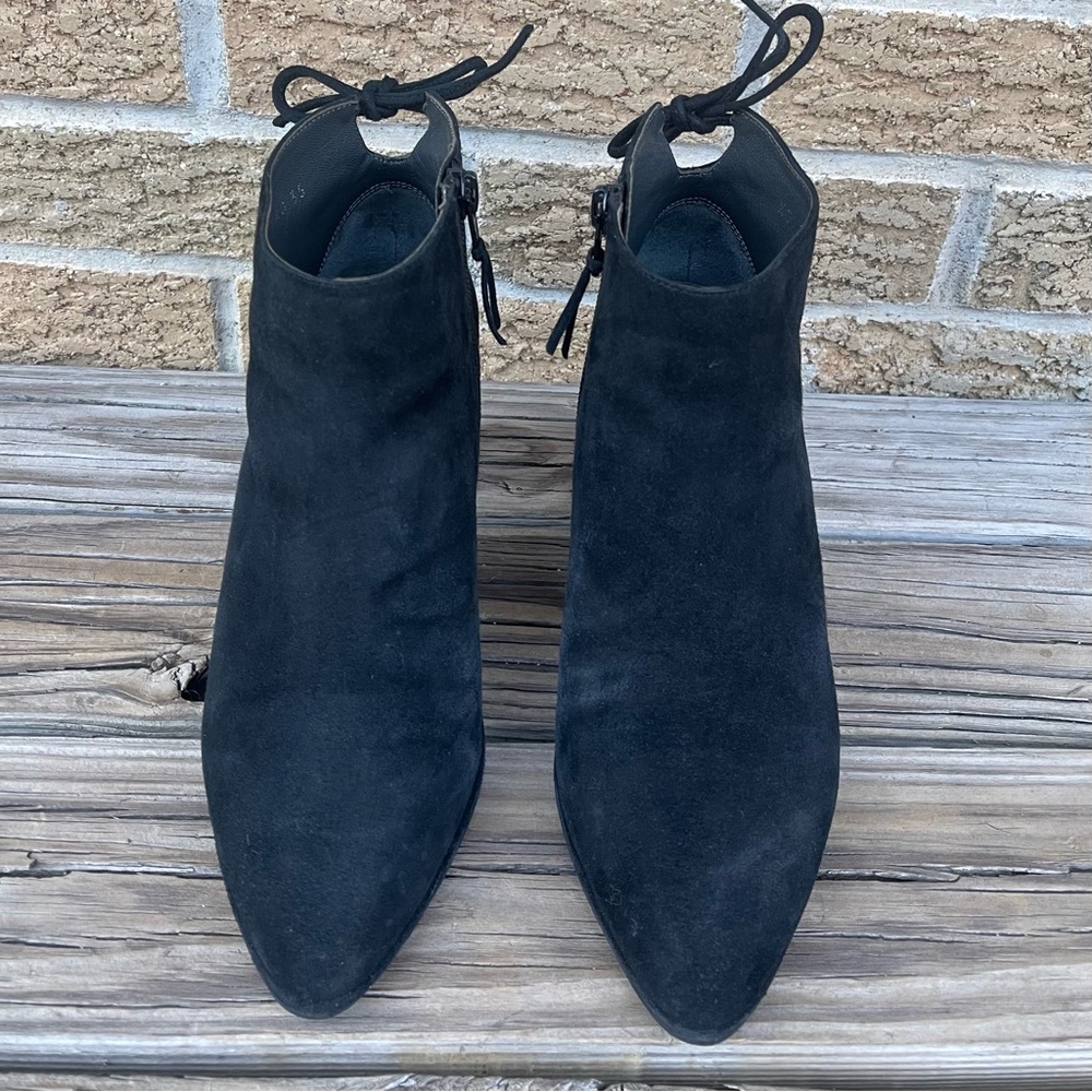 Stuart Weitzman Black Suede Ankle Boots , Size 35